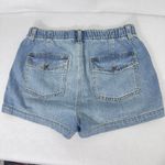 Aerie High Rise Utility Denim Shorts Size Small – Light Wash Jean Shorts Blue Photo 1