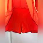 CRZ Yoga Red High Waisted Tennis Mini Pleated Skirt Spandex Inner Shorts Skort Photo 7