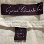 Gloria Vanderbilt NWOT  High Rise Crop White Belted Trouser Jeans Size 16 Photo 4