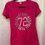 Prairie Mountain Pink Yellowstone National Park T-Shirt Photo 0