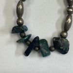 Navajo Turquoise and Sterling Silver Drop Earrings Photo 3