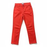 Draper James RSVP Womens Skinny Ankle Pants Size 10 Red Stretch Preppy Chic Photo 1