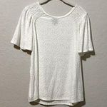 W5 White Flowy Sleeve Wide Neck Blouse Size Medium Photo 0