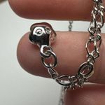 Swavorski Swarovski Crystal Sweet Blossom Pink Blue Aurora Borealis Necklace Silver Tone Photo 4