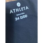 Athleta  Halter‎ Swimsuit Underwire Dress Sz 34 D/DD Black Stretch Adjustable Photo 2