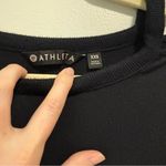 Athleta  Modal Cold Shoulder Black Long Sleeve Shirt Size XXS Photo 2