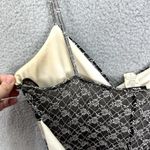 Taboo Slip Dress Womens L Black White Lace Overlay Fairy Grunge Y2K Gothic Party Photo 9
