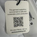 Sanctuary EUC White Henley Short Sleeve Button-Up Shirt NWT Size Medium Photo 7