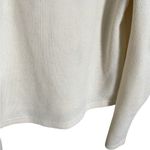 Love Riche  Cream White Puff Sleeve Ribbed Long Sleeve Top Small Photo 4