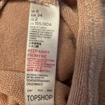 Topshop  Lightweight Sweater Keyhole Back with Tie US2 Blush Pink Photo 4