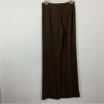 Joseph Ribkoff Brown Zip Front Knit Stretch Trouser Pants Size 6 Photo 2
