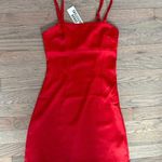 Urban Outfitters  Red Satin Mini Dress Photo 0