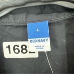 Old Navy  Puff Sleeve Poplin Button Shirt Dress Womens Large Black Photo 6