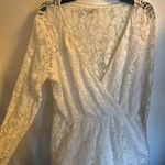 Bleuh Ciel Lace White Romper Photo 3