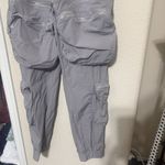 American Bazi  Gray Cargo Pants Parachute baggy Punk Grunge womens sz L utility Photo 2