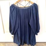 Mono Reno navy 3/4 sleeve top Photo 1
