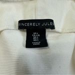 Sincerely Jules Ivory Buttoned Down casual Vest White Size L Photo 4