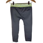 Gymshark ‎ Cropped Leggings Wide Waist Band Size Medium Compression Gray Photo 3