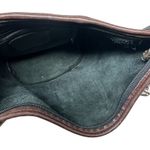 Brighton  Bucket Bag Vintage Large Crossbody Pebbled Leather Black‎ Brown Photo 8