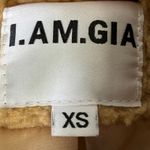 I am gia I.AM.GIA Teddy Sherpa Zip Jacket Size XS Caramel Brown Oversized Cozy Streetwear Photo 5