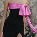 Hutch NWT Serina Strapless Column Bow Maxi Dress Size 00 Wedding Cocktail Gown Photo 1