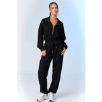 PaperMoon NWT  Women's Black Zoe Soft Knit Jumpsuit Size Large Photo 1