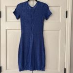 Alexis  Royal Blue‎ Lace Dress Illusion Sheer Dress Size Medium Sexy Vintage Y2K Photo 5