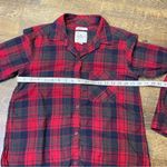 American Eagle Shirt Boyfriend Fit Flannel Red Gray Black Plaid Women's Small Photo 1