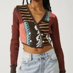 Free People Pieces of Me - Moody Combo Boho Sweater Photo 3