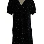 Garnet Hill  Dress S Green Tencel‎  Black White Ukraine Pockets Puffy Sleeves Photo 0