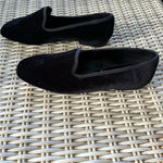 ZARA Black Velvet Dress Loafers 38 workwear holiday party minimalist classic Photo 2