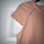 J.O.A. Los Angeles Cap Sleeve Textured Frayed Shirt Top Photo 1