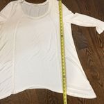 Prómesa Women’s 3/4 Sleeve Flat Knit Sidetail Shark Bite Tunic Photo 2