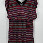 Rock 47 by Wrangler Women's Geometric Print Elastic Waist Casual Dress Medium Red Photo 0