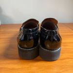 Franco Sarto  Cassandra Black Patent Faux Leather Penny Loafer Chunky Lug Slip On Photo 3