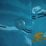 Soliela M Vintage Tunic Length Top in Turquoise Blue Size M Photo 3