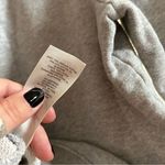 Aritzia Wilfred Free Puff Sleeve Terry Fleece Organic Cotton Crew Sweatshirt Gray Sz XXS Photo 5