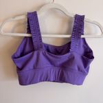 Womens Sincerely Jules Purple Ruffle/Ruched Strap Paded Sports Bra Size M EUC Size M Photo 1