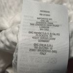 Joan Rivers  Textured Seersucker Button Up Shirt Womens XL White Long Sleeve Photo 3