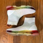 Michael Kors  Kendra Sock Sneakers Rainbow Sole Ankle Bootie White Size 6.5 Photo 1