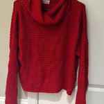 Pink Lily Red sweater Photo 0