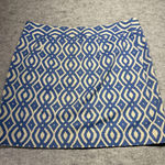 Vineyard Vines  Skirt Womens‎ 10 Blue White Geometric Print Cotton Blend Lined Photo 0