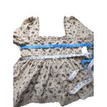 ByTiMo Cottagecore Top Ditsy Floral Milkmaid Square Neckline Peplum M NWT Brown Size M Photo 9