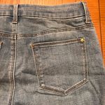 Chico's  So Slimming Girlfriend Slim Leg Beaded Fringe Hem Ankle Jeans Size 6T Photo 10