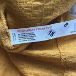 Free People  Vivi Sundress Dress Open Back Cap Sleeve Gold Dress Size  M … Photo 7