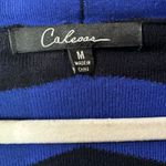 Calessa Cardigan Womens Medium Multicolor Chevron Print Open Sweater Photo 6