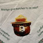 Smokey the Bear cream cotton bandana wilderness firefighter NOS 22 inches square Brown Photo 3