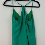J.Crew Green Scallop Trim Cami Blouse Size 4 Women's Photo 4