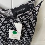 Anthropologie  wide leg black daisy ditsy floral jumpsuit XS boho festival summer Photo 6