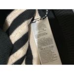 J.Crew Sweater Womens Small Black White Embellished Stripe Tank Pullover New Photo 6